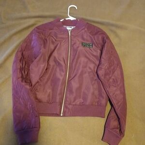 PINK Victoria's Secret Maroon Bomber Jacket